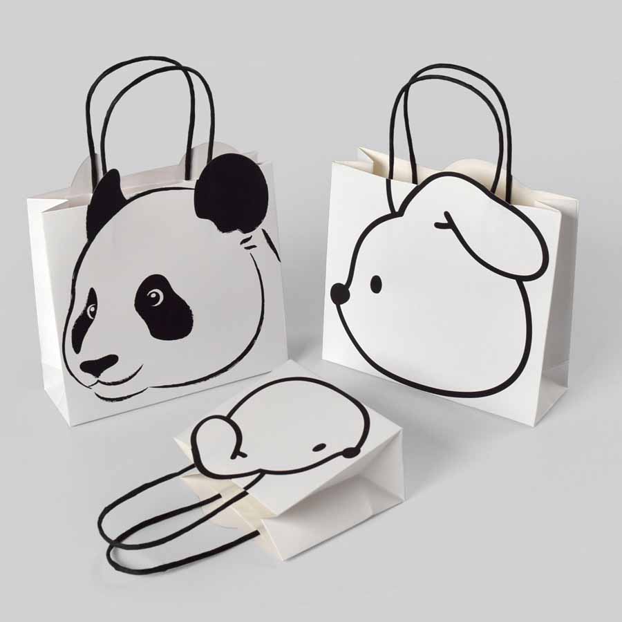 Baby Food Packaging - 10Pcs Cartoon Animal Paper Gift Bag