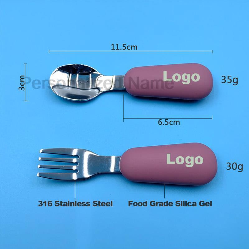 Custom Logo 2PC/Set Baby Silic - Baby Food Logo 评论和价格