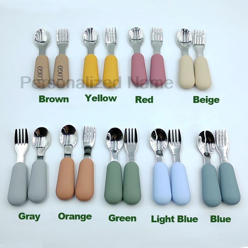 Custom Logo 2PC/Set Baby Silic - Baby Food Logo 评论和价格