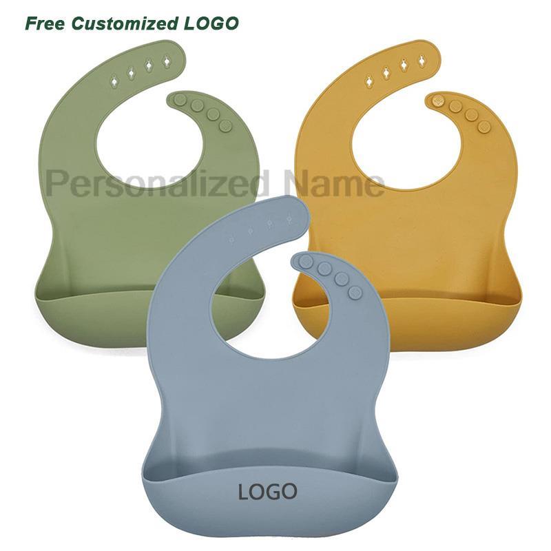 Silicone Baby Bib for Babies & - Baby Food Logo 评论和价格