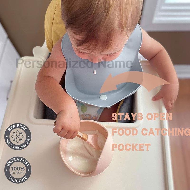 Silicone Baby Bib for Babies & - Baby Food Logo 评论和价格