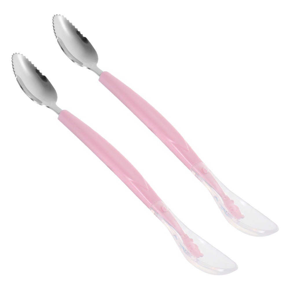 2Pcs Double Head Silicone Baby - Baby Food Yogurt 评论和价格