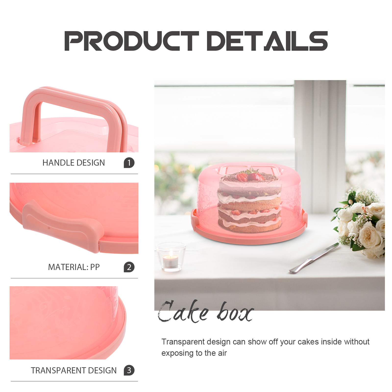 1Pcs Transparent Plastic Cake  - Baby Food Packaging 评论和价格
