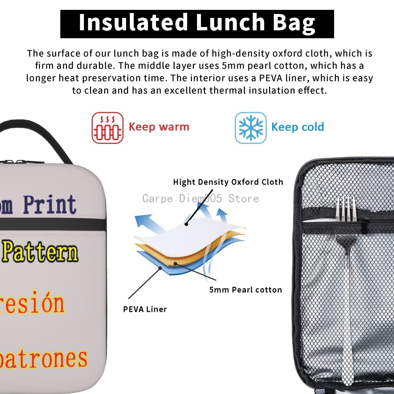 Custom Logo Cooler Lunch Bag P - Baby Food Logo 评论和价格