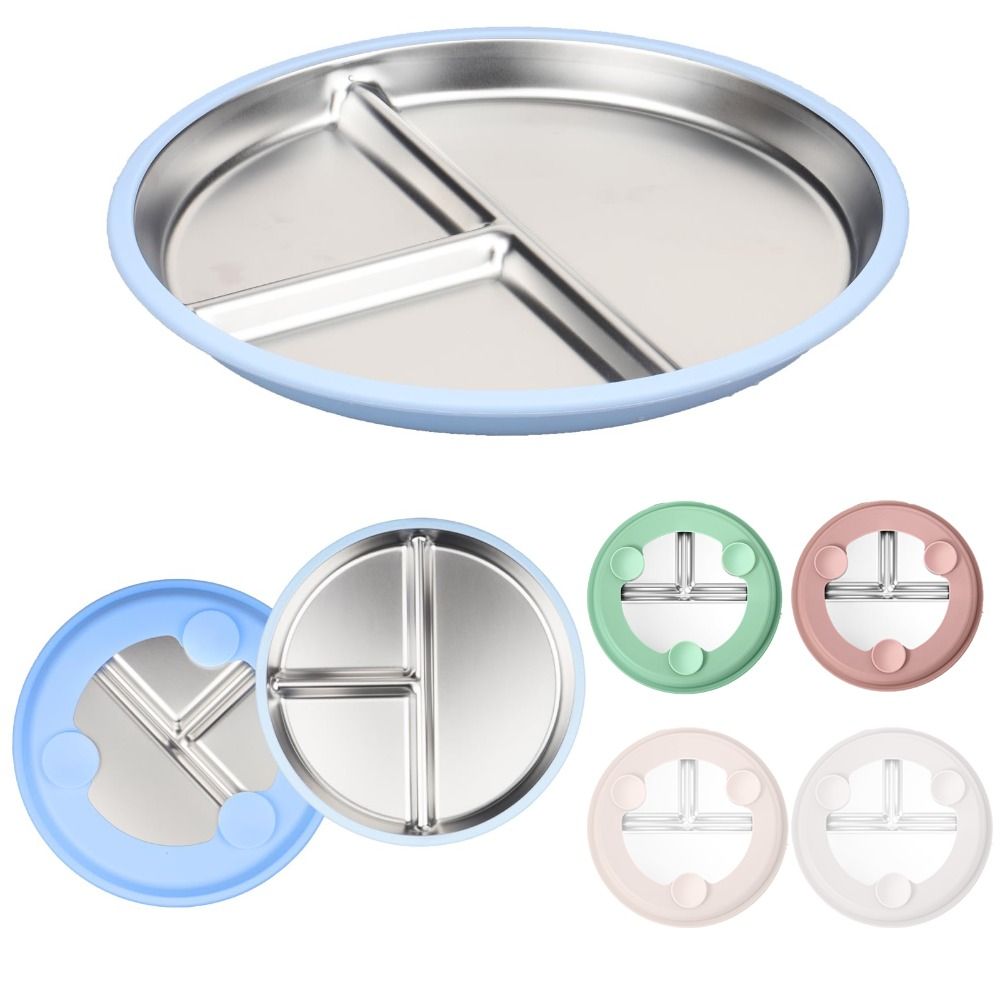 Stainless Steel Kids Plate wit - Plate Suction Toddler 评论和价格