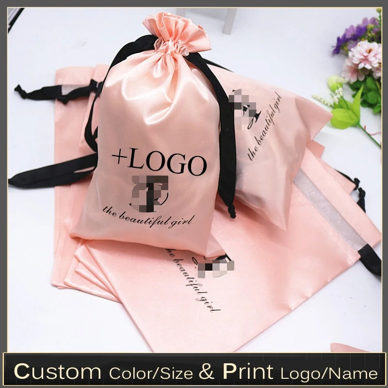 20PCS Baby Pink Silk Satin Pou - Baby Food Packaging 评论和价格