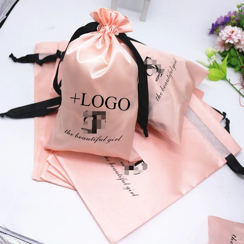 20PCS Baby Pink Silk Satin Pou - Baby Food Packaging 评论和价格