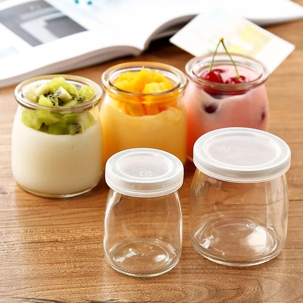 1PC 100/150/200ML Glass Storag - Baby Food Yogurt 评论和价格