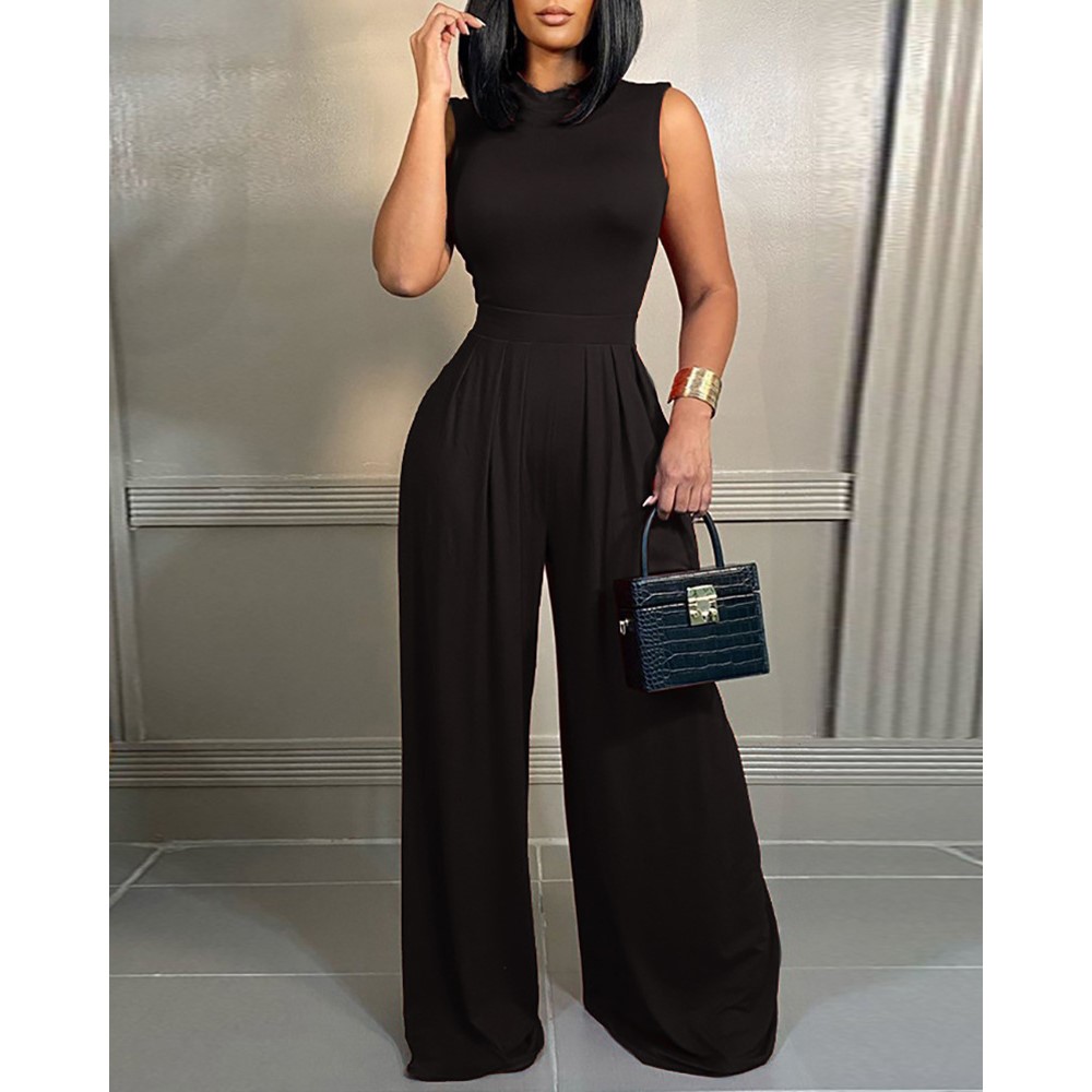 Elegant Women Wide Leg Long Ju - Bib Long Sleeve 评论和价格